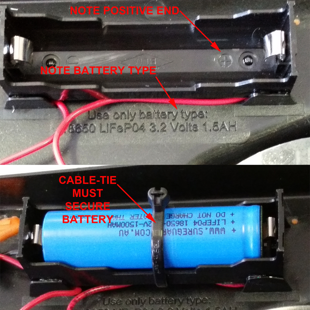 Install Lithium Battery