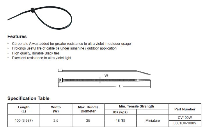 specifications