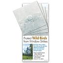 [....9328941007089] Bird's Eye View - Clear Etched Bird Deflectors 15cm 4-pack (900sq.cm)