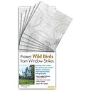 [....9328941007065] Bird's Eye View - Clear Etched Bird Deflectors 10cm 6-pack (600sq.cm)